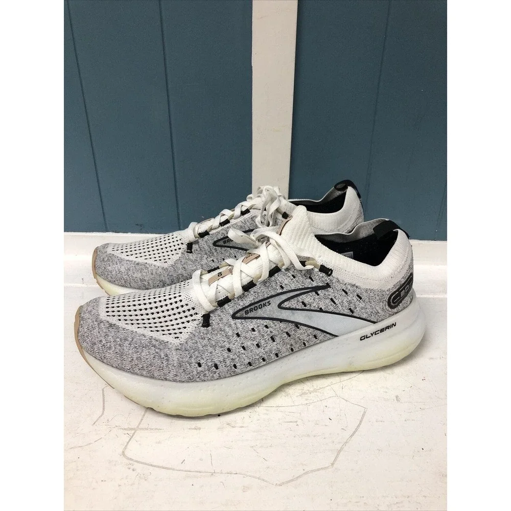 Brooks Womens Glycerin Stealthfit GTS 20 Running Shoe Gray‎ Size 11